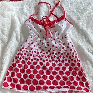 Papaya Babydoll Halter Top